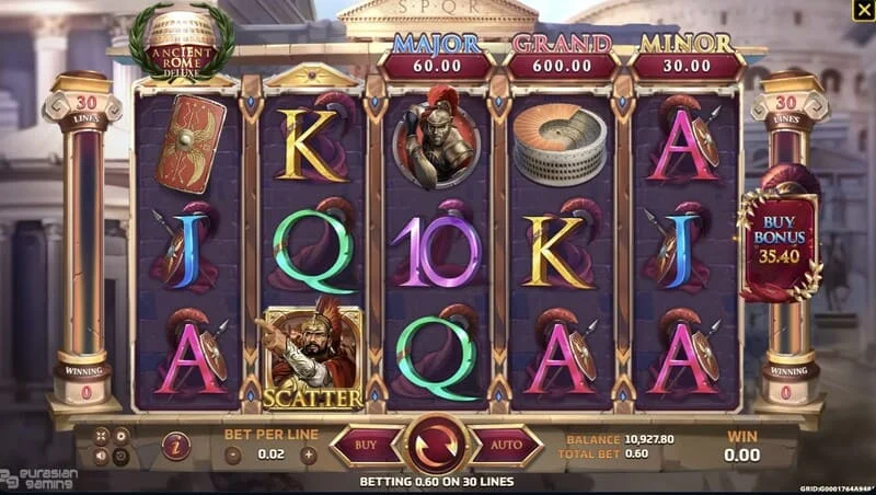 Ancient Rome Deluxe AI - Scatter et tours gratuits